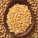 ถั่วเหลืองผ่าซีก 30 กก. ตราเสือบิน