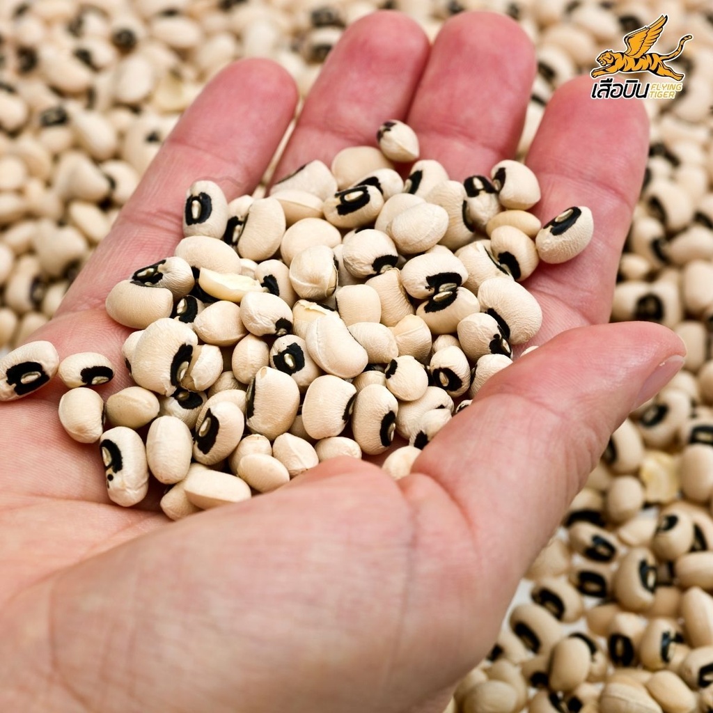 ถั่วขาว 1 กก. ตราเสือบิน