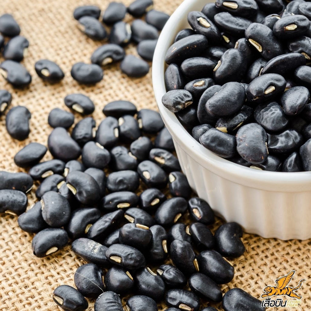 ถั่วดำ 500 ก. ตราเสือบิน
