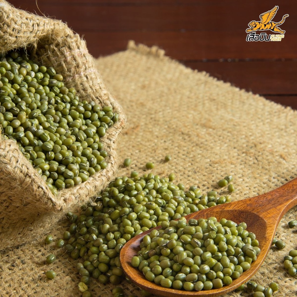 ถั่วเขียว 500 ก. ตราเสือบิน